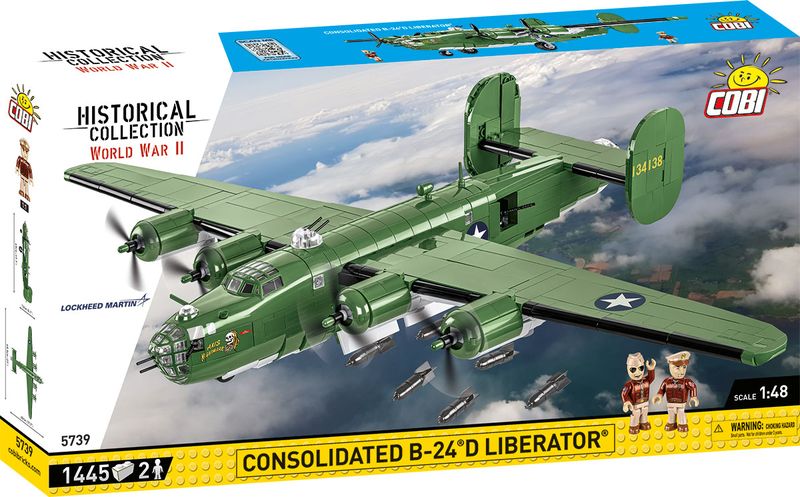 WWII CONSOLIDATED B-24D LIBERTY Airplane Construction Model