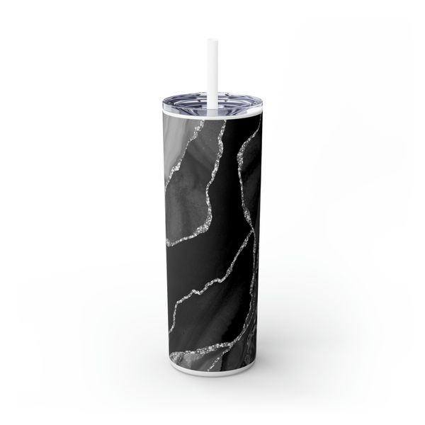 Black Marble 600ml Stainless Steel Tumbler