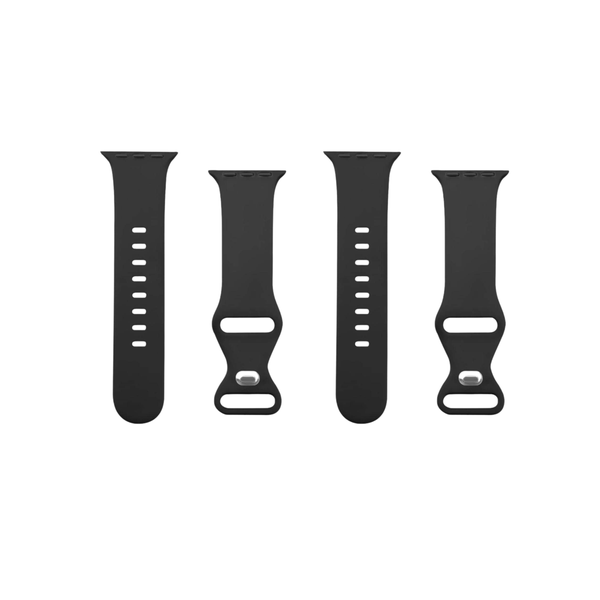 Twin Pack(38mm, 40mm, 41mm) Silicone Watch Band Compatible with Apple Watch