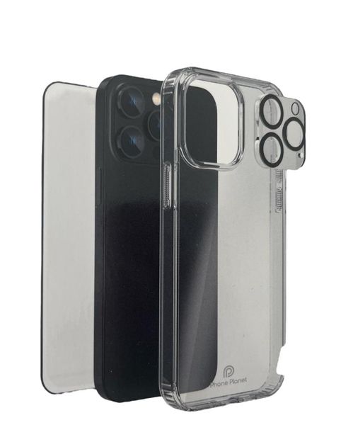 iPhone 13 Pro Clear Shockproof Case ,Camera Lens and Screen Protector