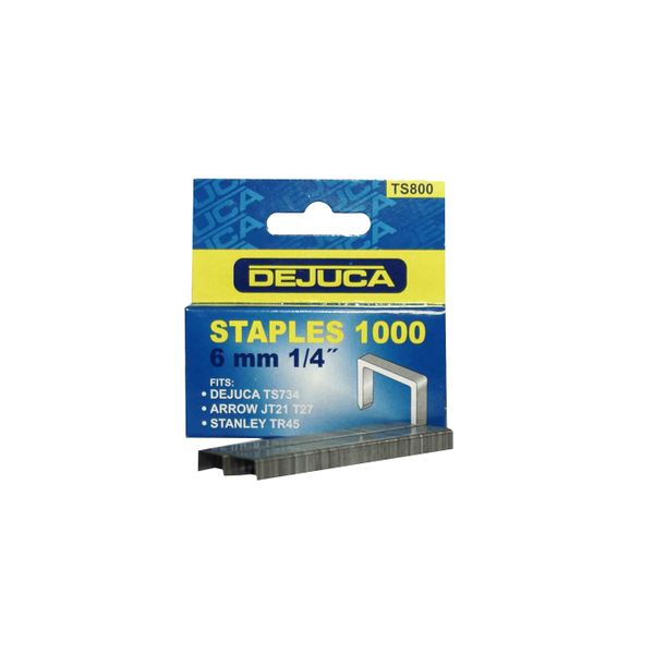 Dejuca - Staples for Jt21 - 6 X 0.7 X 11.3mm - 1000/box - 6 Pack