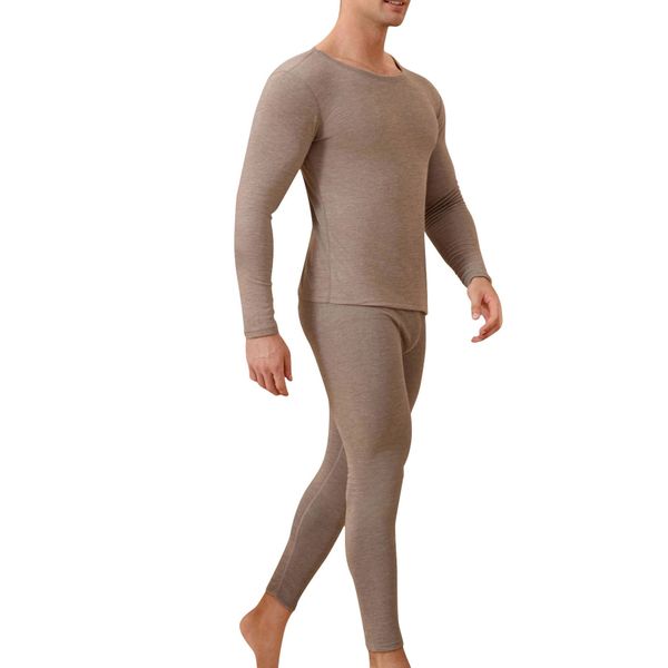Men 2 Piece Men Underwear Long Sleeves Long Johns Thermal Set