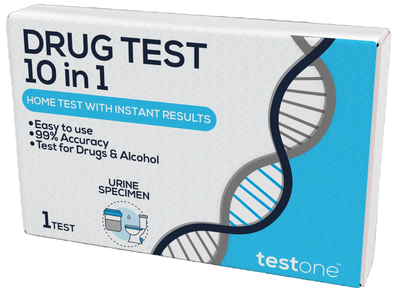 Multi Drug &amp; Alcohol Test 10 Panel - Pack of 3