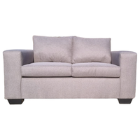 Oh So Suite Cool Grey 2 Seater Square Arm Sofa Col. AK6