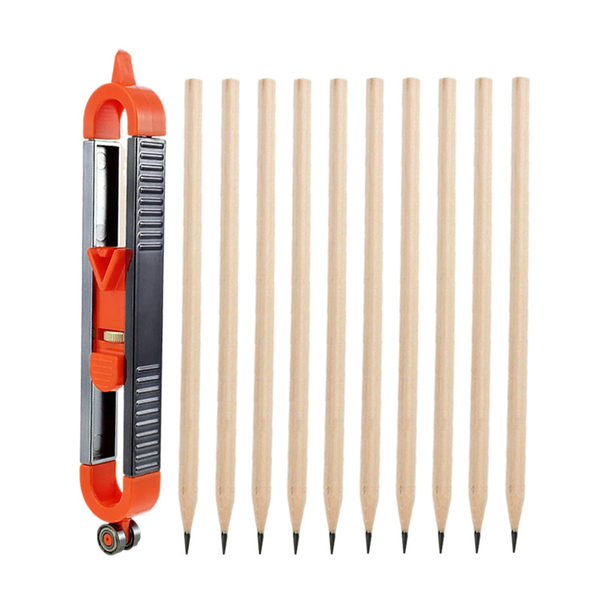 Contour Marking Ruler- Contour Gauge Woodworking Tool Curvature Gauge-11Pieces