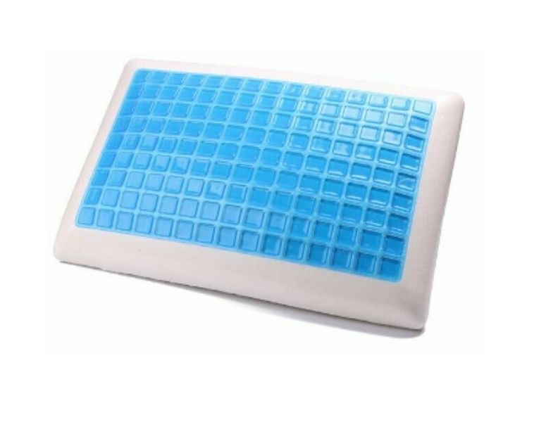 Large Cooling Gel Pad Memory Foam Pillow with Bamboo Cover