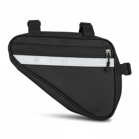 Essential Under-Seat Triangle Bike Bag - Black Reflective Image