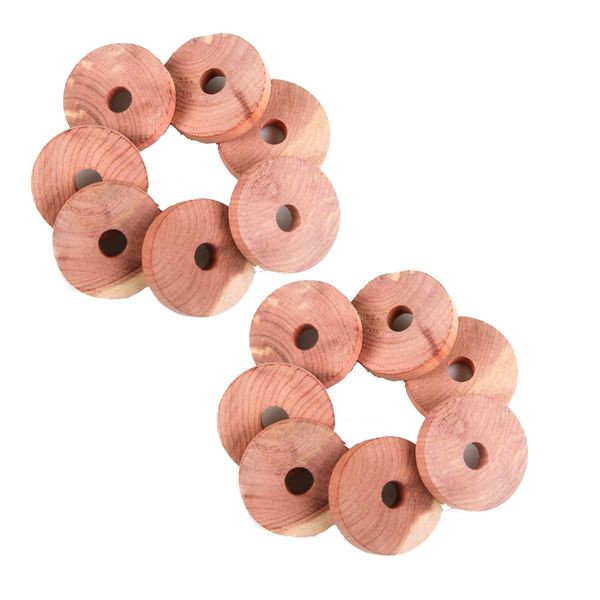 Home Wardrobe Drawer Air Fresher Camphor Scented Cedar Wood Disc Set Of 12