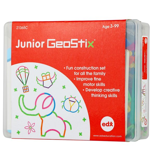 EDX Education GeoStix Junior 200pc 30 Activity Cards Container