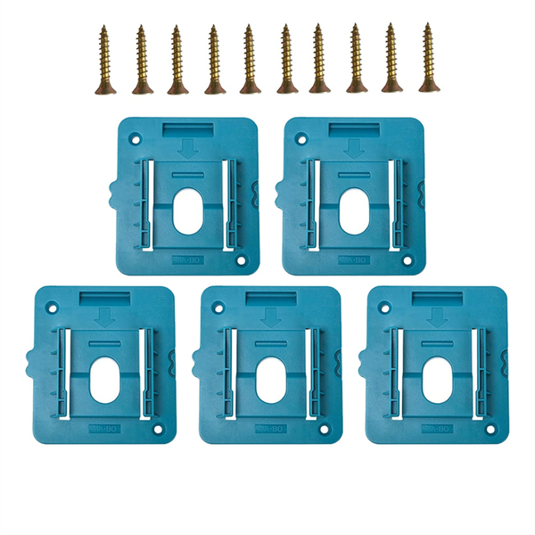 5 Pack Battery Holder Storage Rack Fit For 18V Li-ion Battery