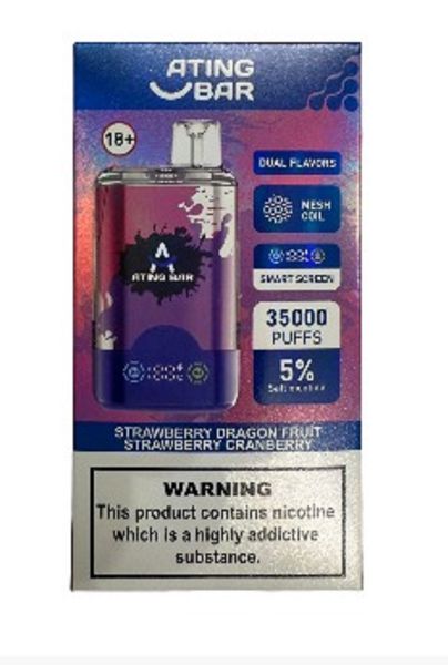 Ating Bar Vape Smoking Device-Strawberry Dragon Fruit Cranberry-35000 Puffs