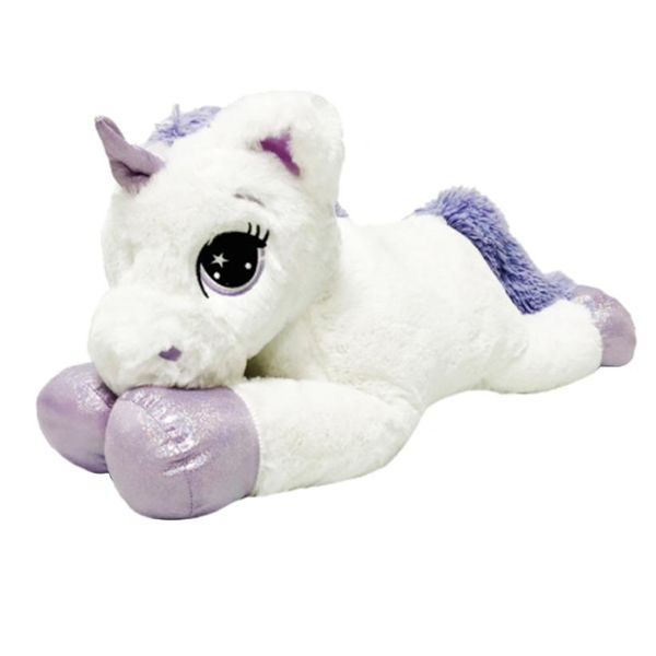 Soft and Fluffy Purple Magical Fairytale Unicorn Plush Animal Toy - 80cm