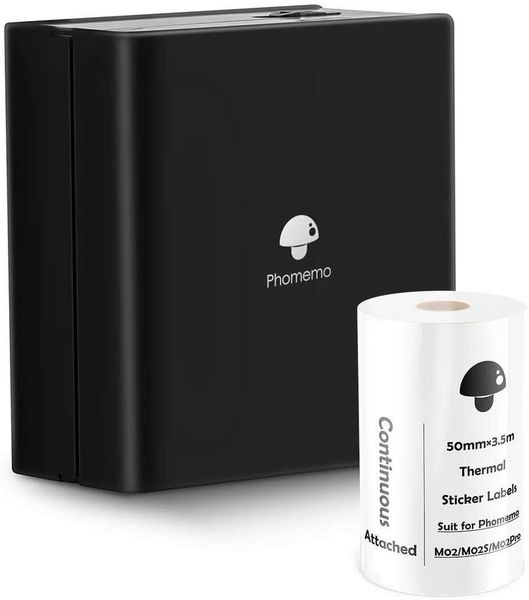 Phomemo M02 Mini Pocket Printer, Bluetooth Mini Mobile Thermal Printer