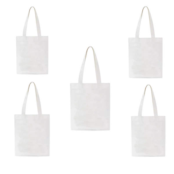 Sublimation - Canvas Shopper - 45cm x 30cm (5 Pack)