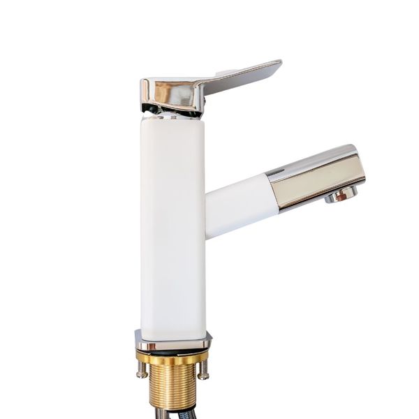 Bathroom Faucet - White &amp; Chrome