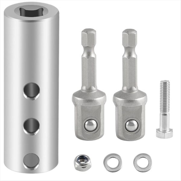 Stainless Steel Trailer Jack Electric Drill Adapter Compatible with None