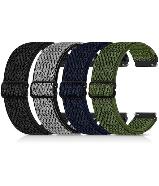 Elastic Nylon Bands Compatible with Garmin Vivoactive, Garmin Venu, Amazfit
