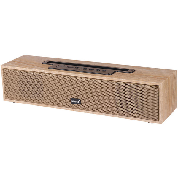 Classic Wooden Design Multimedia Wireless Bluetooth Soundbar 32.3x8.5x7.2cm