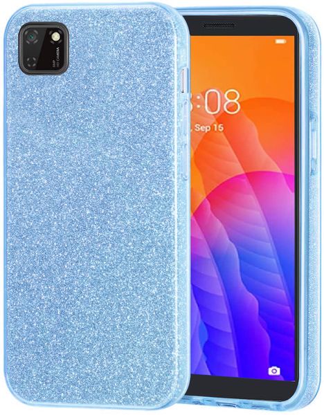 Tekron Glitter Sparkle Bling Protective Case for Huawei Y5p (2020) - Blue