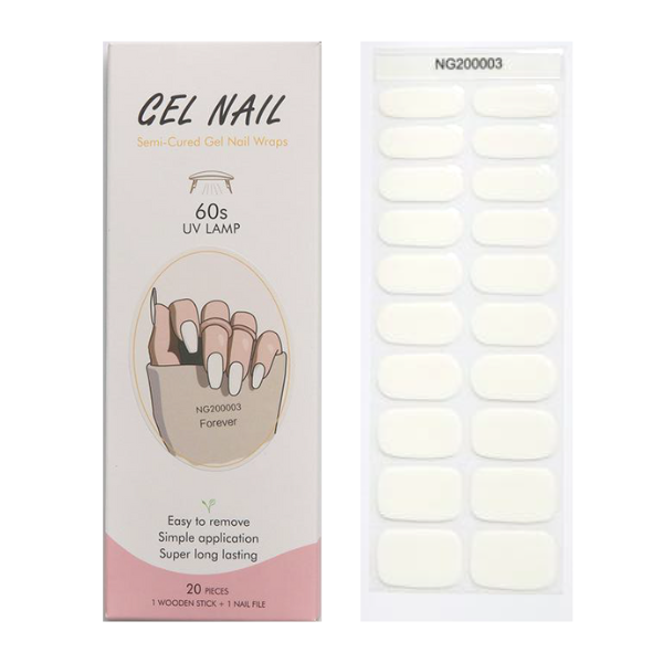 UV/LED Semi Cured Gel Nail Wraps No.3