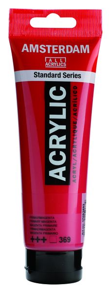 AMSTERDAM Acrylic Paint Primary Magenta 120ml Tube