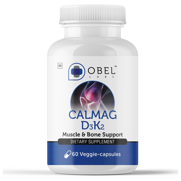 OBEL CalMag D3K2|Calcium, Magnesium, Vitamin D3 &amp; K2|Bone &amp; Muscle Support