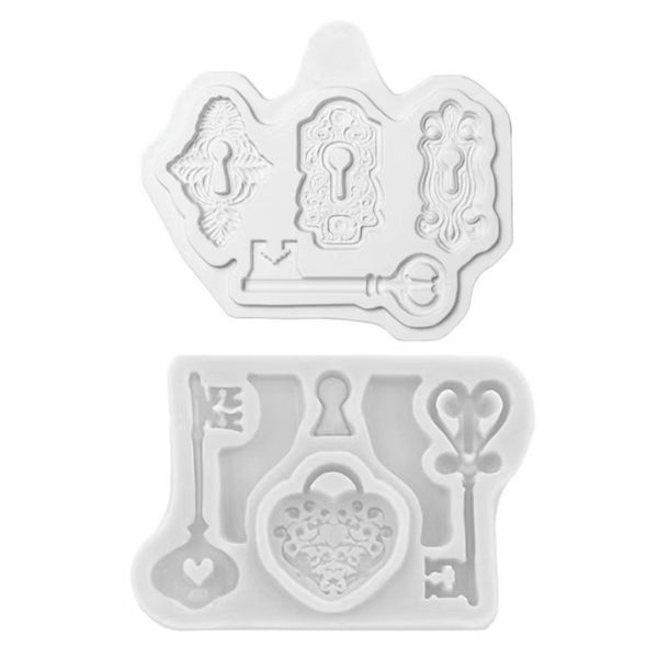 Kitchen Chocolate Silicone Shaping Mold Keys - Set of 2