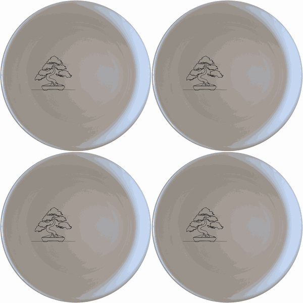 Japanese Bonsai Tree Bowl Set of 4 - Range 4