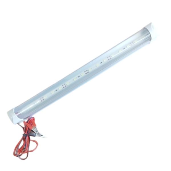 12V T-8 Style LED Tube Light with battery clamps