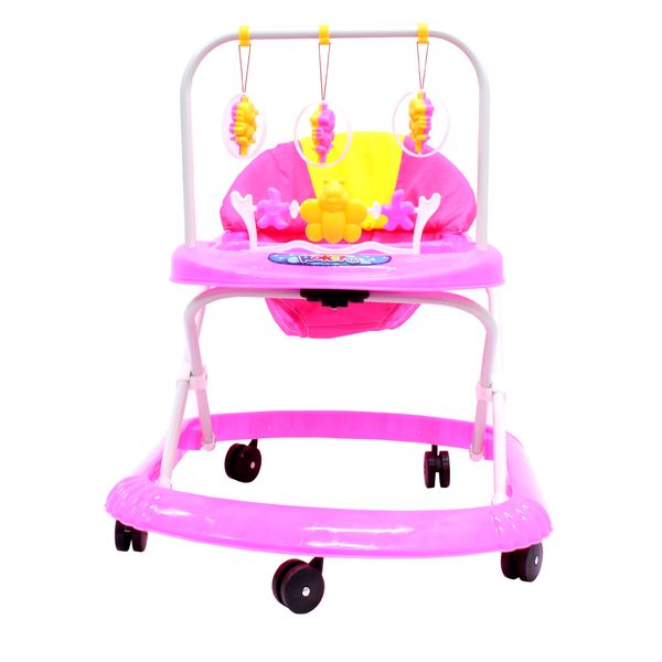 Walking Rings for Baby's or Infants - Foldable Walker - Toy Tray - Pink