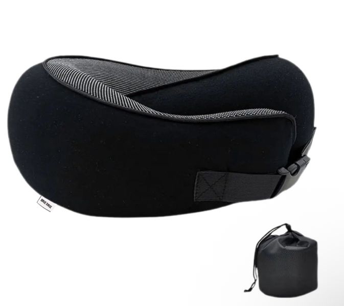 Binge Binge Snail Travel Neck Pillow - Black