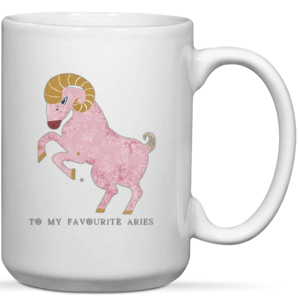 To My Favorite Aries Birthday Gift Mug