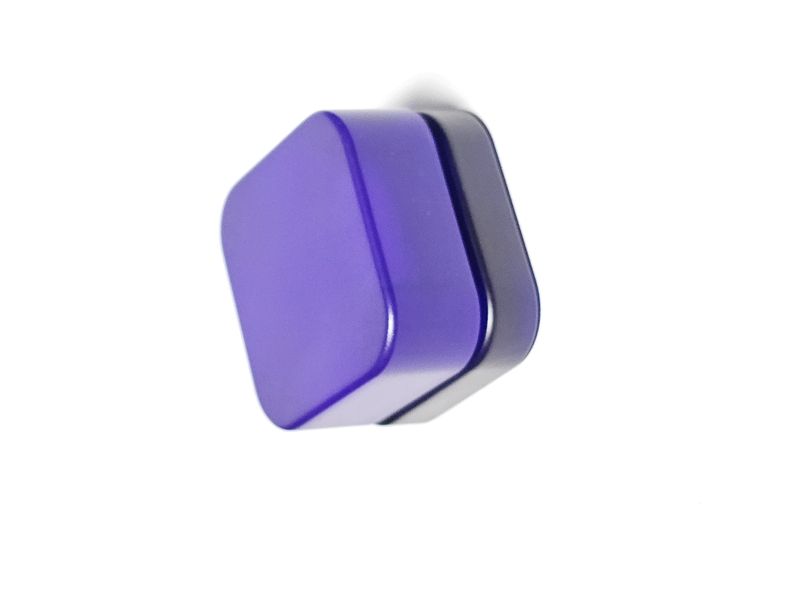 5ml Royal Purple Square Jar - With Child-Safe Design x 100 Units