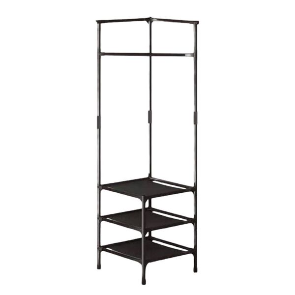Coat Rack with Shoe Storage 3-Tier Coat &amp; Hat Corner Rack