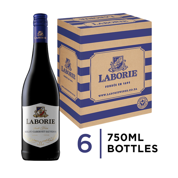 Laborie Merlot/Cabernet Sauvignon Wine 6 x 750ml