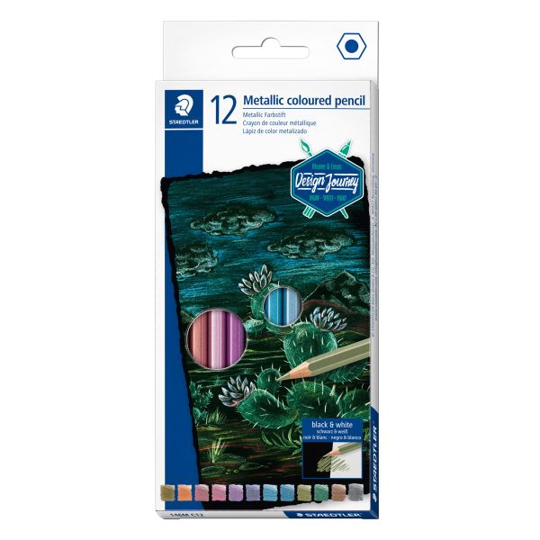 Staedtler Metallic Coloured Pencils 12 piece