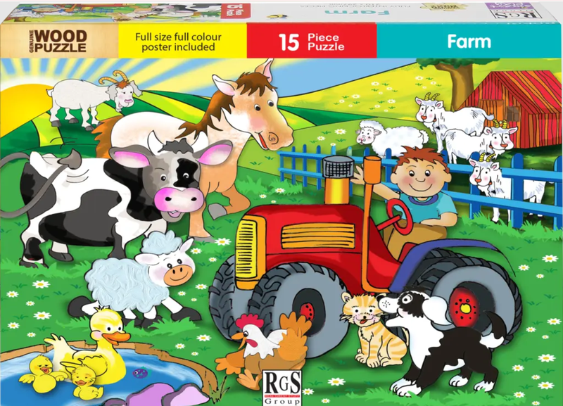 RGS - Wooden Puzzle Set 15 - Farm No.2