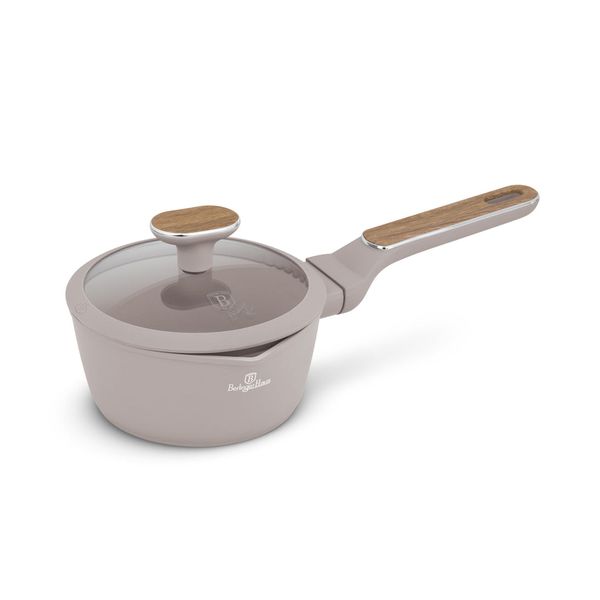 Berlinger Haus 16cm Titan Pro Non-Stick Saucepan with Lid - Taupe Nordic