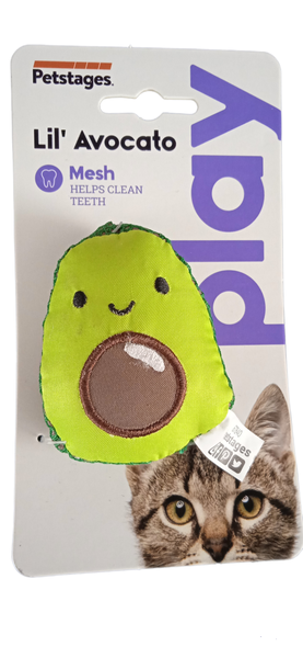 Petstages Lil' Avocato Dental Health Catnip Cat Toy