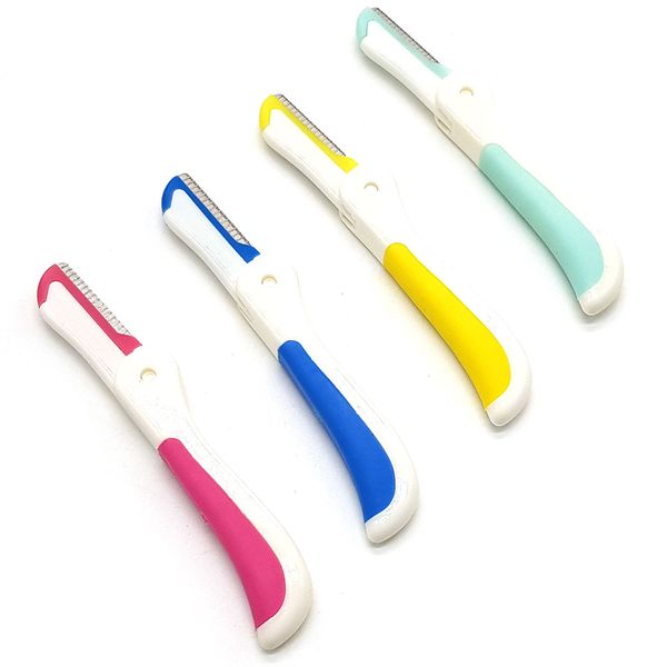 Bufftee Mini Foldable Eyebrow Razors - 4 Pack