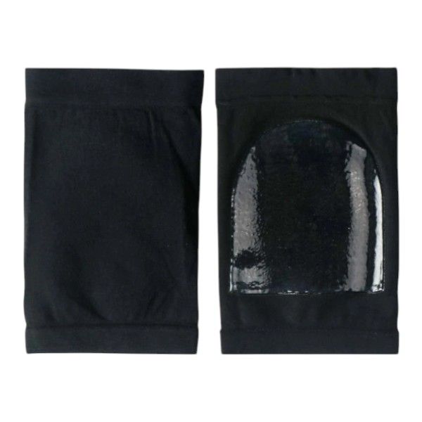 2 Pieces Heel Crack Protector Socks - Black