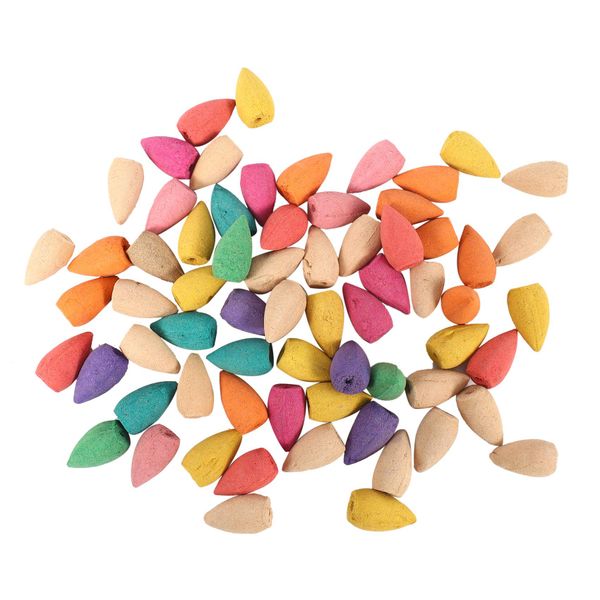 100pcs Reflux incense cones aromatherapy Lavender Rose Jasmine