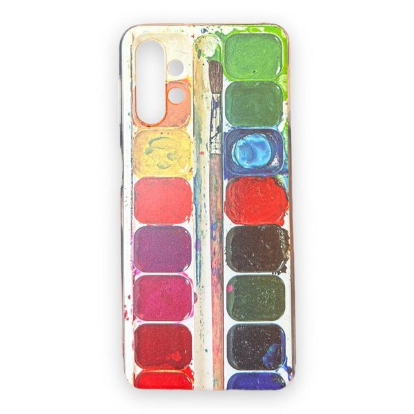 AMA Silicone Protective Case Paint Palette Print For Samsung A50/A30/A50s