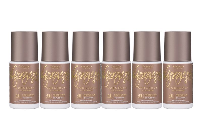 Yardley Gorgeous In Cashmere Anti-Perspirant 6 x 50ml