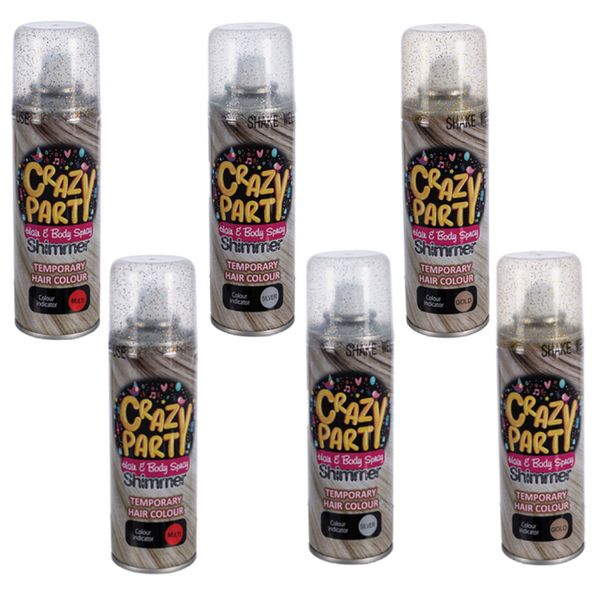 Party Hair/Body Glitter Set of 6