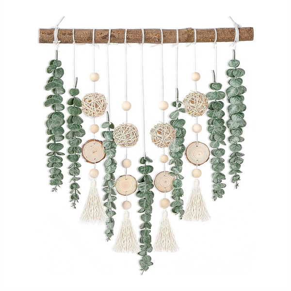 Eucalyptus Wall Hanging Decor With Wooden Stick
