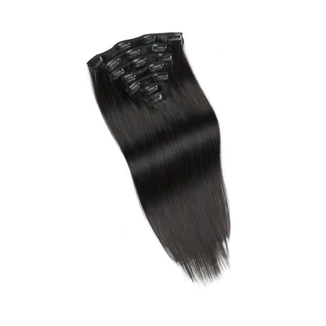 Clip-in Hair Extensions Black 12 Inch REMY Human Hair | Buy Online in South  Africa 
