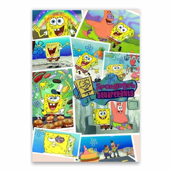 Spongebob Squarepants Collage Poster - A1
