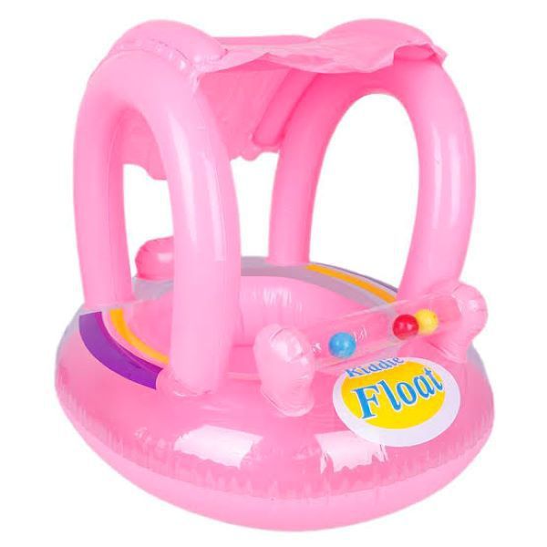 Baby Boat with Sun Shade - Pink