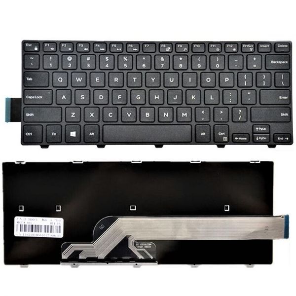 TechPro Replacement Laptop Keyboard For Dell Inspiron 14-3442 US Layout